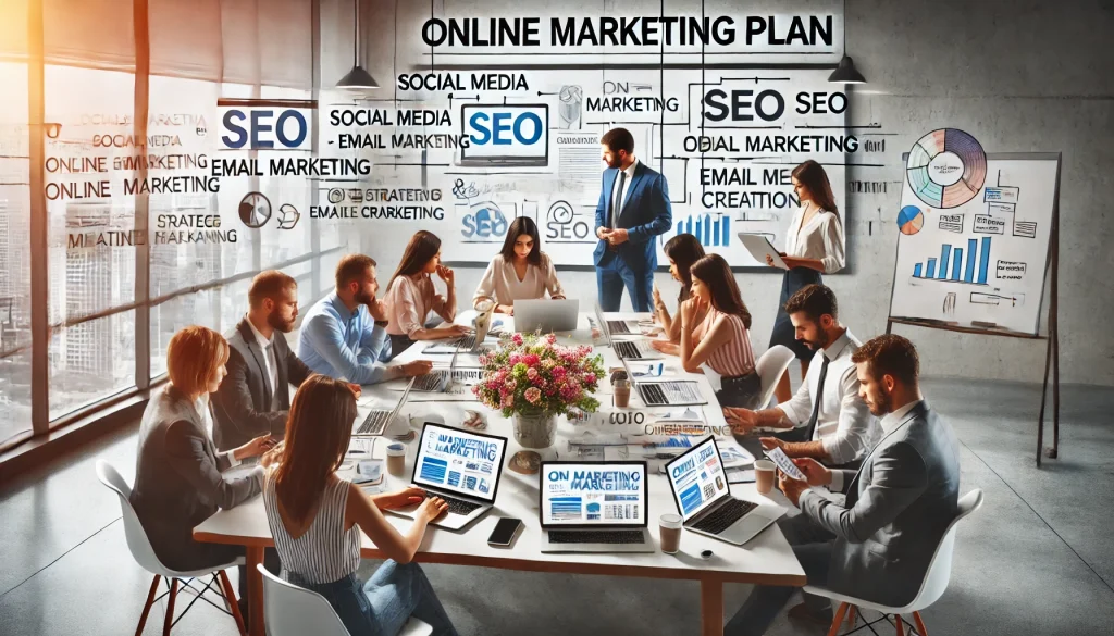 het plannen van online marketing